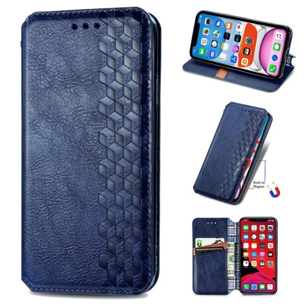 Шкіряний чохол книжка GETMAN Cubic (PU) для Xiaomi Redmi Note 11 Pro 4G/5G / 12 Pro 4G Синій