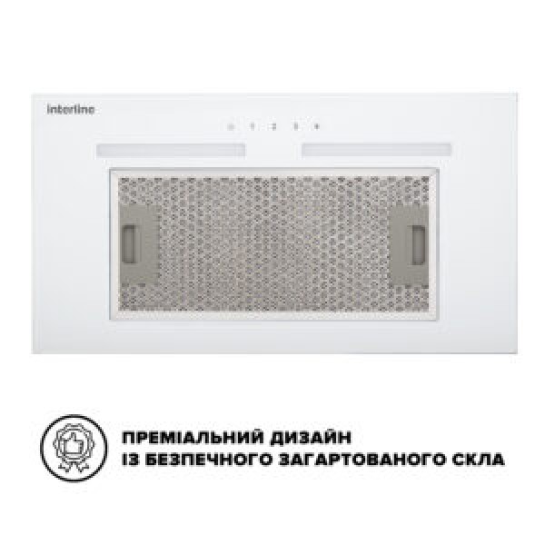 Витяжка Interline SWAY WH A/60 GL/S