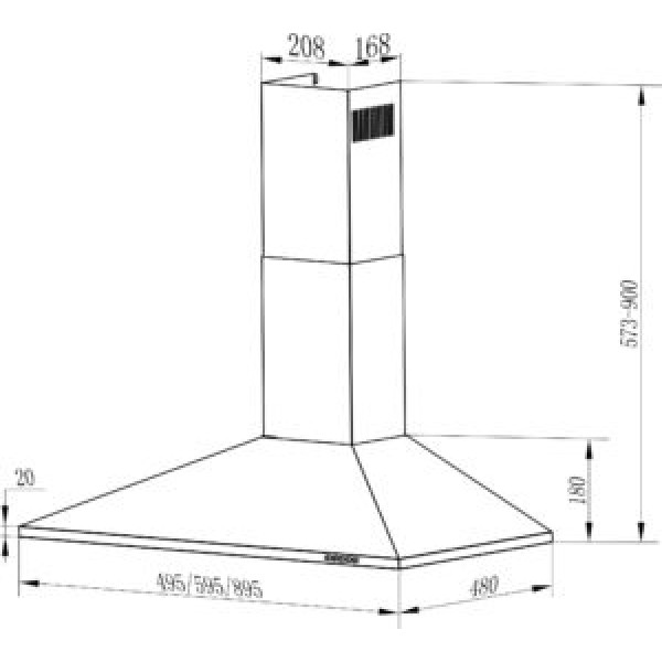 Витяжка Interline SET BL A/60 PB/2/T Витяжка Interline SET BL A/60 PB/2/T