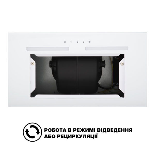 Витяжка Interline SWAY WH A/60 GL/S