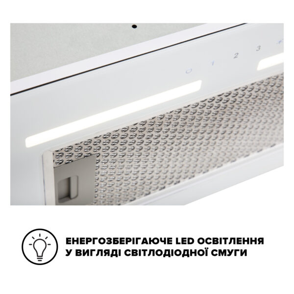Витяжка Interline SWAY WH A/60 GL/S