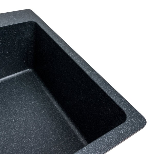 Гранітна мийка для кухні VALESO 7850 Bogema матова (антрацит)
