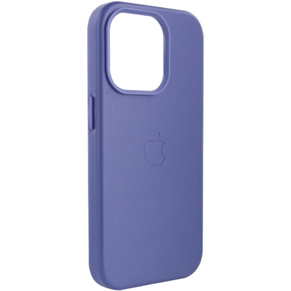 Шкіряний чохол Leather Case (AA Plus) with MagSafe для Apple iPhone 14 Pro (6.1") Wisteria Шкіряний чохол Leather Case (AA Plus) with MagSafe для Apple iPhone 14 Pro (6.1") Wisteria