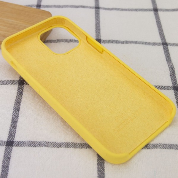 Чохол Silicone Case (AA) для Apple iPhone 12 Pro Max (6.7") Жовтий / Pollen Чохол Silicone Case (AA) для Apple iPhone 12 Pro Max (6.7") Жовтий / Pollen