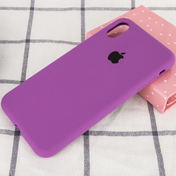 Чохол Silicone Case Full Protective (AA) для Apple iPhone X (5.8") / XS (5.8") Фіолетовий / Grape Чохол Silicone Case Full Protective (AA) для Apple iPhone X (5.8") / XS (5.8") Фіолетовий / Grape