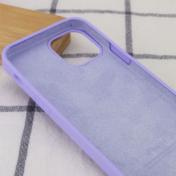 Чохол Silicone Case Full Protective (AA) для Apple iPhone 13 (6.1") Бузковий / Dasheen Чохол Silicone Case Full Protective (AA) для Apple iPhone 13 (6.1") Бузковий / Dasheen
