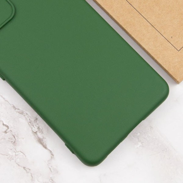 Чохол Silicone Cover Lakshmi Full Camera (A) для Xiaomi Poco M5 Зелений / Dark green