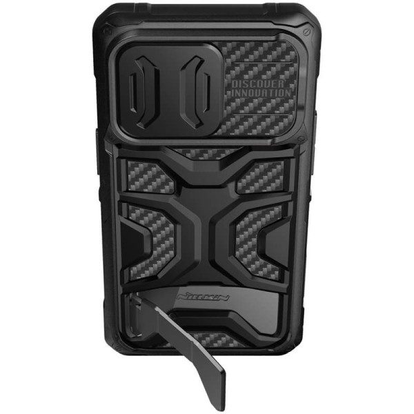 TPU+PC чохол Nillkin CamShield Adventurer Pro (шторка на камеру) для Apple iPhone 14 Pro Max (6.7") Armor Black