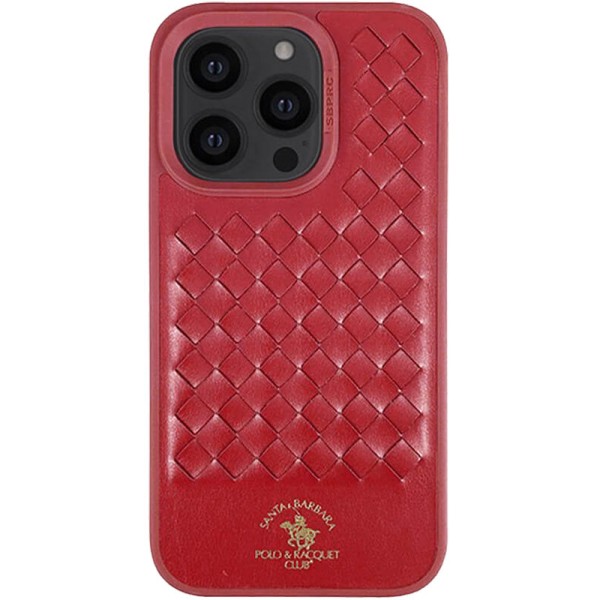 Шкіряний чохол Polo Santa Barbara для Apple iPhone 14 Pro (6.1") Red Шкіряний чохол Polo Santa Barbara для Apple iPhone 14 Pro (6.1") Red