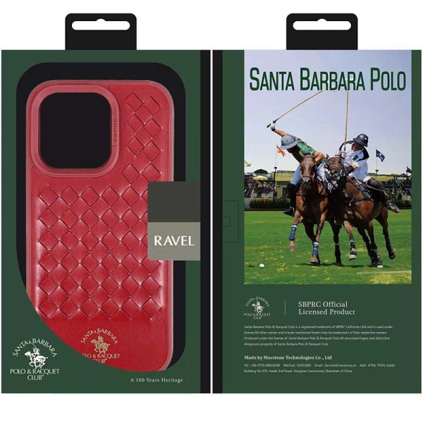 Шкіряний чохол Polo Santa Barbara для Apple iPhone 14 Pro (6.1") Red Шкіряний чохол Polo Santa Barbara для Apple iPhone 14 Pro (6.1") Red