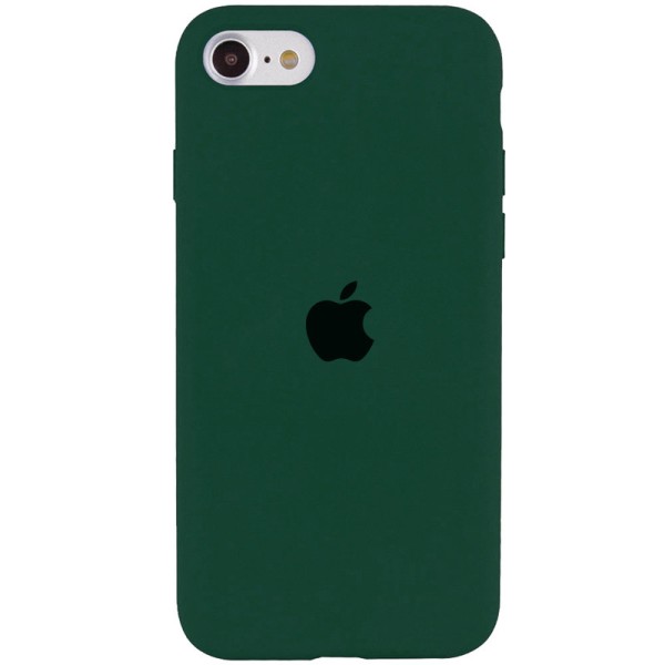 Чохол Silicone Case Full Protective (AA) для Apple iPhone SE (2020) Зелений / Forest green Чохол Silicone Case Full Protective (AA) для Apple iPhone SE (2020) Зелений / Forest green