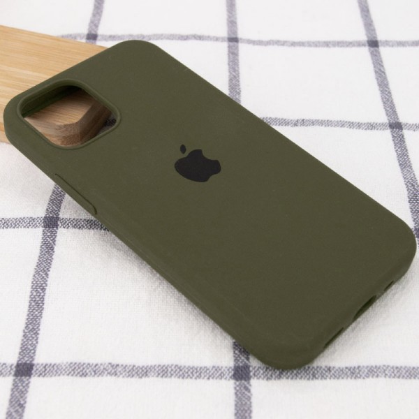 Чохол Silicone Case Full Protective (AA) для Apple iPhone 13 (6.1") Зелений / Dark Olive Чохол Silicone Case Full Protective (AA) для Apple iPhone 13 (6.1") Зелений / Dark Olive