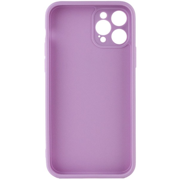 Силіконовий чохол Candy Full Camera для Apple iPhone 12 Pro Max (6.7") Бузковий / Dasheen