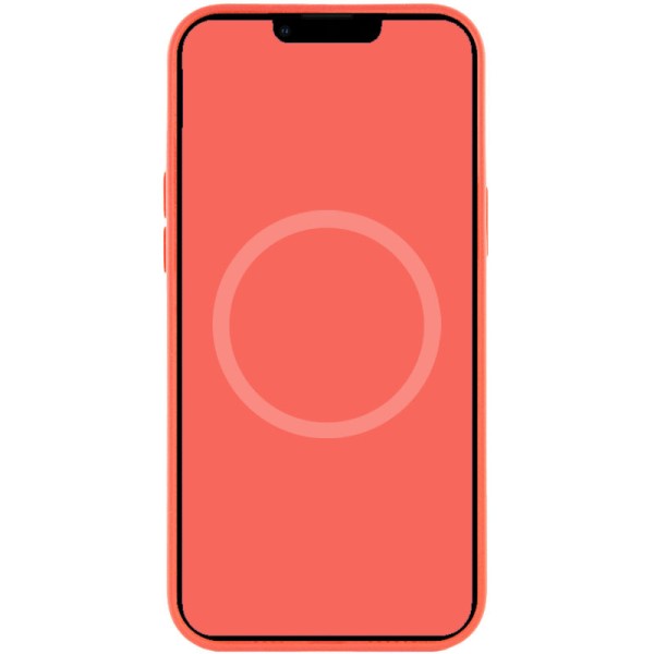 Чохол Silicone case (AAA) full with Magsafe and Animation для Apple iPhone 12 Pro / 12 (6.1") Помаранчевий / Pink citrus