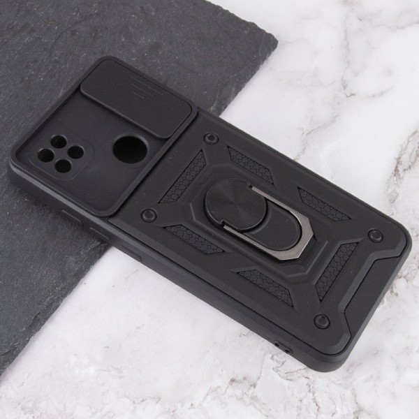 Ударостійкий чохол Camshield Serge Ring для Xiaomi Redmi 9C / Redmi 10A Чорний Ударостійкий чохол Camshield Serge Ring для Xiaomi Redmi 9C / Redmi 10A Чорний