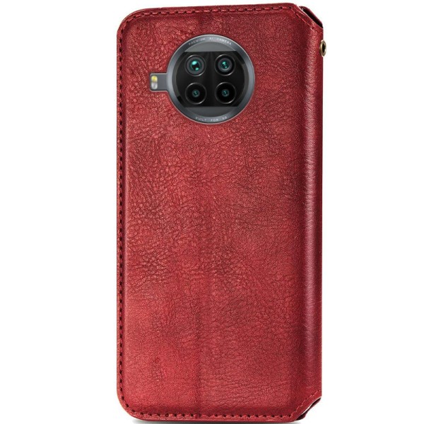 Шкіряний чохол книжка GETMAN Cubic (PU) для Xiaomi Mi 10T Lite / Redmi Note 9 Pro 5G Червоний