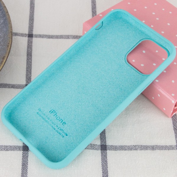 Чохол Silicone Case Full Protective (AA) для Apple iPhone 11 Pro Max (6.5") Бірюзовий / Marine Green