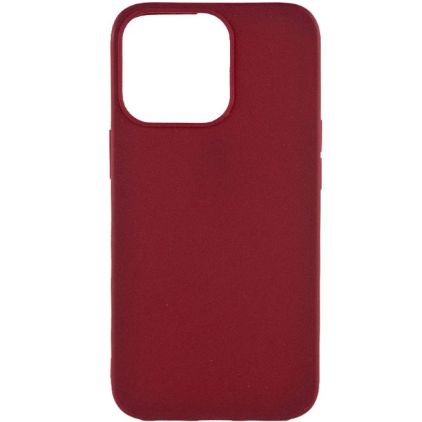 Силіконовий чохол Candy для Apple iPhone 13 Pro Max (6.7") Бордовий