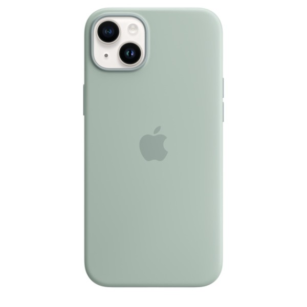 Чохол-накладка iPhone 14 Plus Apple Silicone Case 1:1 with MagSafe Succulent