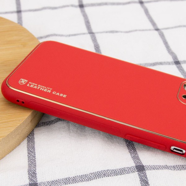 Шкіряний чохол Xshield для Apple iPhone 14 (6.1") Червоний / Red