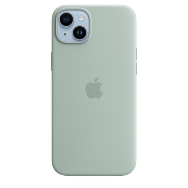 Чохол-накладка iPhone 14 Plus Apple Silicone Case 1:1 with MagSafe Succulent