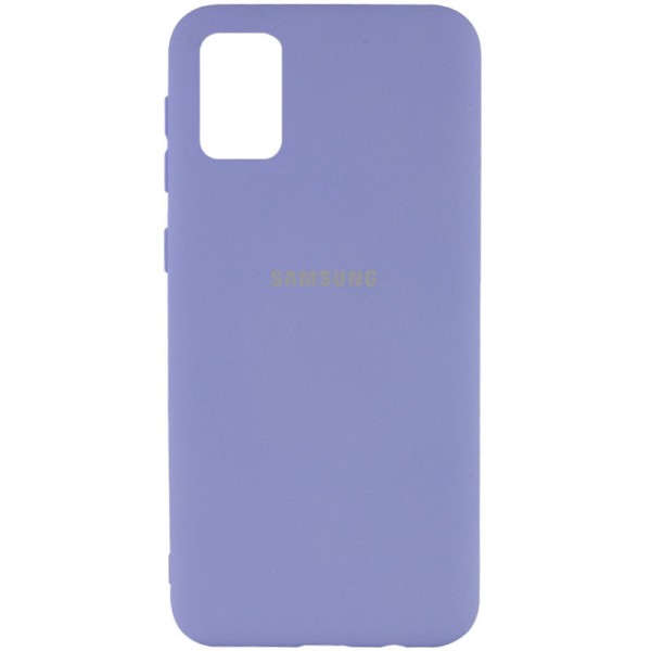 Чехол Silicone Cover My Color Full Protective (A) для Samsung Galaxy A02s Сиреневый / Dasheen