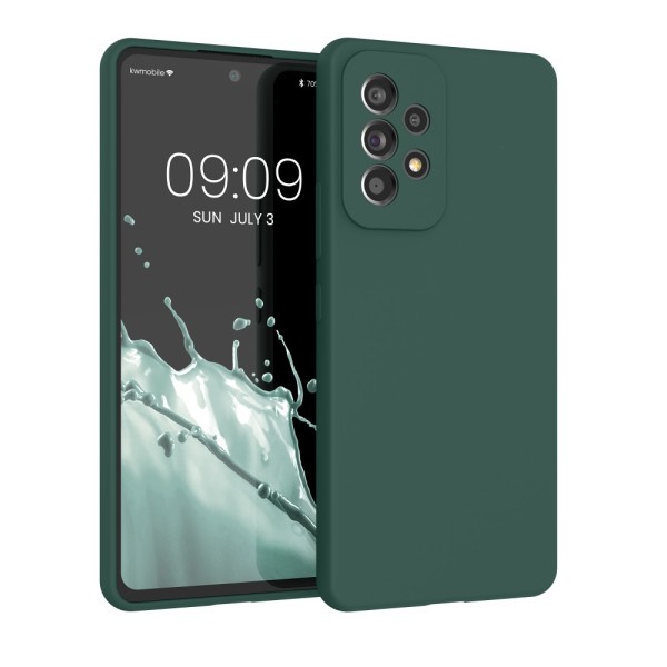 Чохол-накладка Samsung A536 (A53-5G) Silicone Case Soft Touch Midnight Green