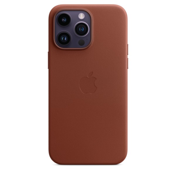 Чохол-накладка Apple iPhone 14 Pro Max Leather Case with MagSafe - Umber (MPPQ3)