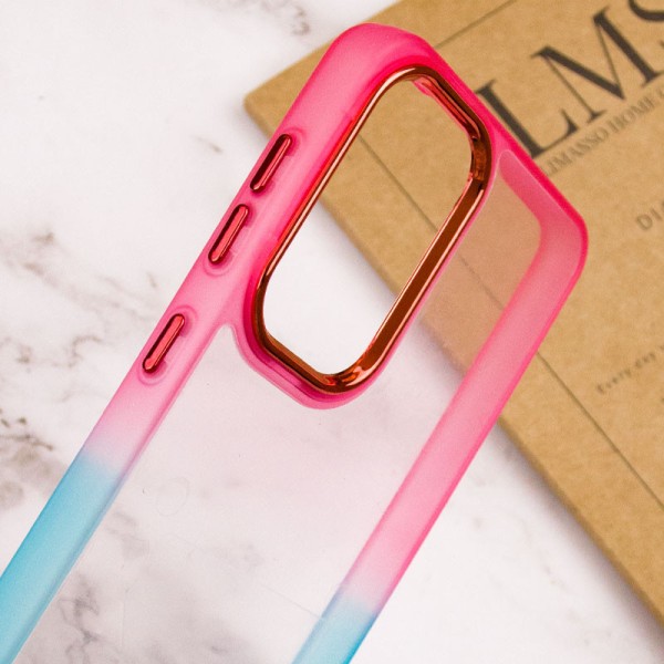 Чохол TPU+PC Fresh sip series для Xiaomi Redmi Note 11 Pro 4G/5G / 12 Pro 4G Бірюзовий / Рожевий