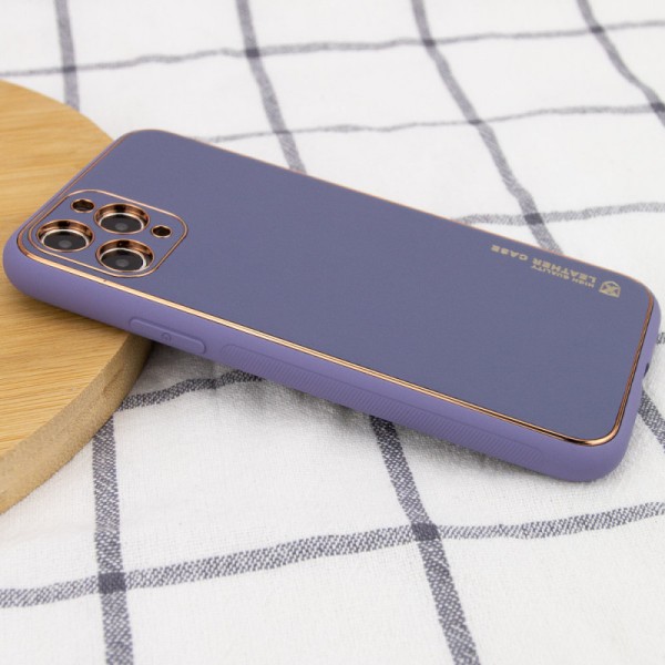Шкіряний чохол Xshield для Apple iPhone 12 Pro (6.1") Сірий / Lavender Gray Шкіряний чохол Xshield для Apple iPhone 12 Pro (6.1") Сірий / Lavender Gray