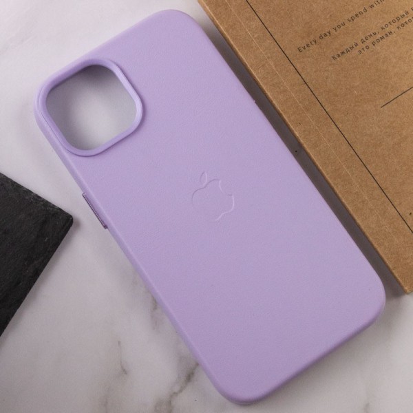 Шкіряний чохол Leather Case (AA Plus) with MagSafe для Apple iPhone 14 (6.1") Elegant purple Шкіряний чохол Leather Case (AA Plus) with MagSafe для Apple iPhone 14 (6.1") Elegant purple