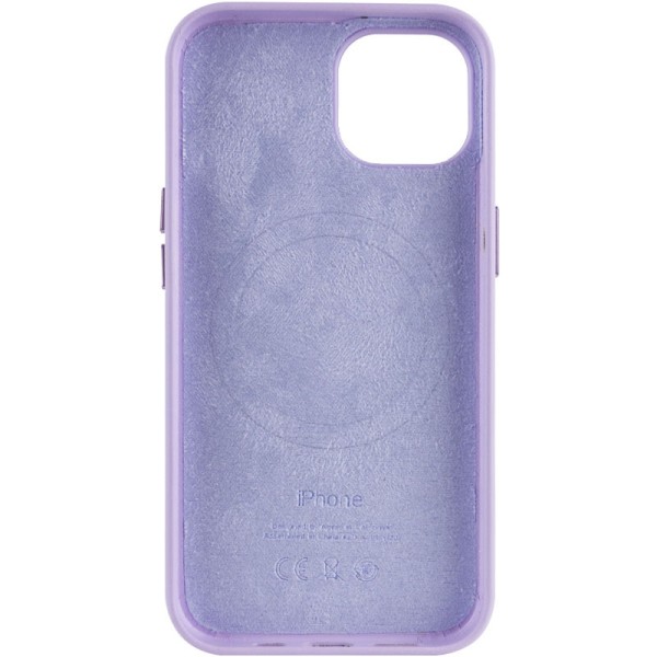 Шкіряний чохол Leather Case (AA Plus) with MagSafe для Apple iPhone 14 (6.1") Elegant purple Шкіряний чохол Leather Case (AA Plus) with MagSafe для Apple iPhone 14 (6.1") Elegant purple