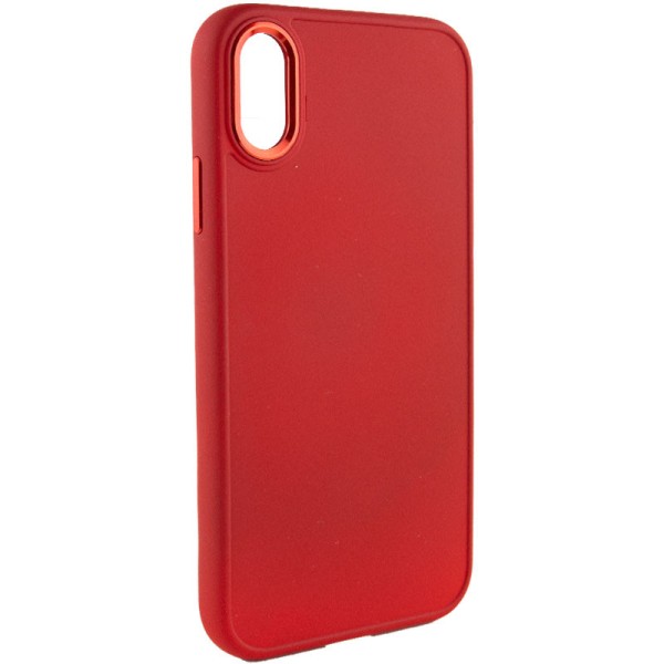 TPU чохол Bonbon Metal Style для Apple iPhone XS Max (6.5") Червоний / Red