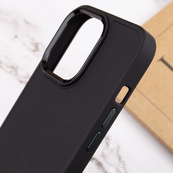 TPU чохол Bonbon Metal Style для Apple iPhone 13 Pro Max (6.7") Чорний / Black