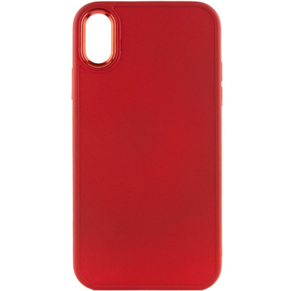 TPU чохол Bonbon Metal Style для Apple iPhone XS Max (6.5") Червоний / Red