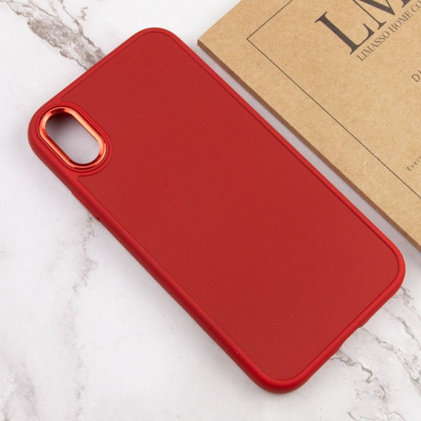 TPU чохол Bonbon Metal Style для Apple iPhone XS Max (6.5") Червоний / Red