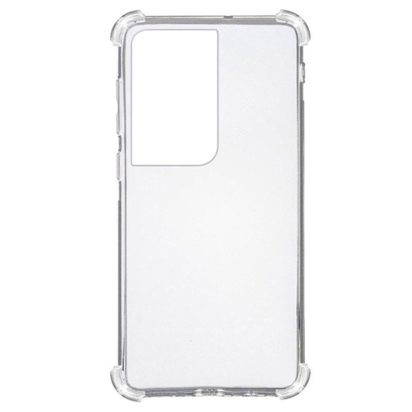 TPU чохол GETMAN Ease logo посилені кути для Samsung Galaxy S21 Ultra Безбарвний (прозорий)