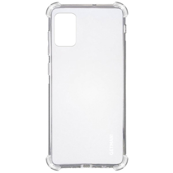 TPU чохол GETMAN Ease logo посилені кути для Samsung Galaxy A71 Безбарвний (прозорий)