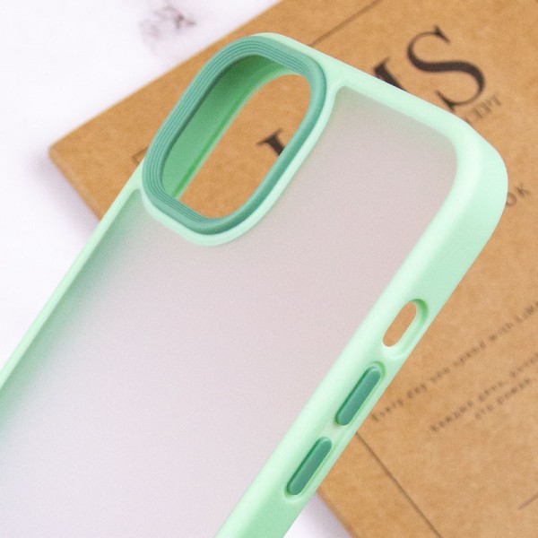 TPU+PC чохол Metal Buttons для Apple iPhone 14 (6.1") М'ятний TPU+PC чохол Metal Buttons для Apple iPhone 14 (6.1") М'ятний