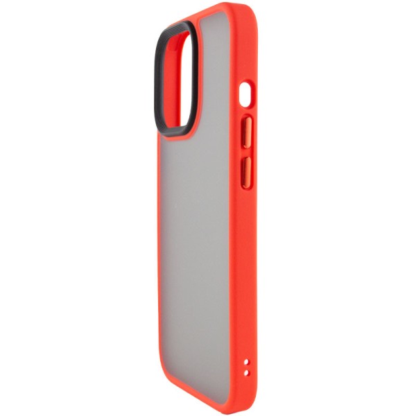 TPU+PC чохол Metal Buttons для Apple iPhone 13 Pro (6.1") Червоний