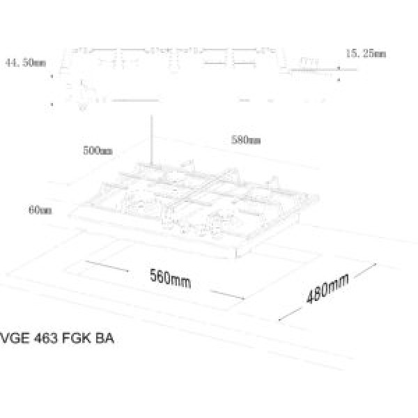 Варильна поверхня Interline VGE 463 FGK BA
