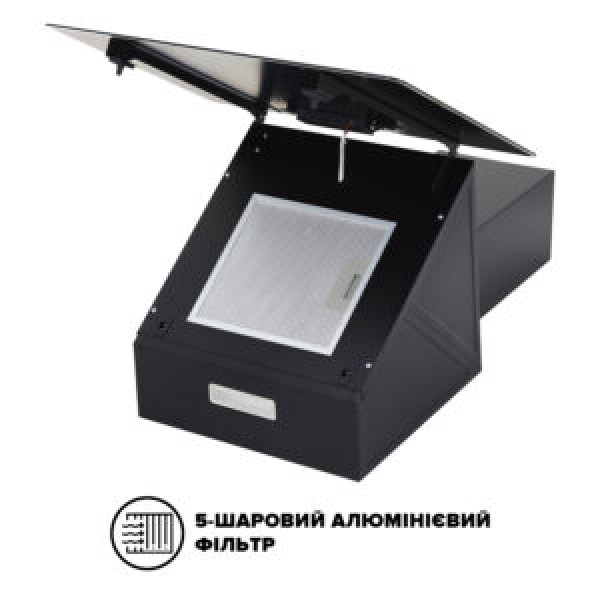 Витяжка Interline FLOW BL A/60/GL/M