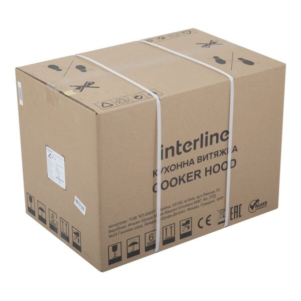 Витяжка Interline FLOW BL A/60/GL/M