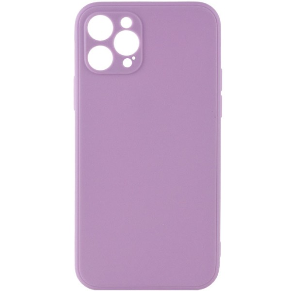 Силіконовий чохол Candy Full Camera для Apple iPhone 12 Pro (6.1") Бузковий / Dasheen