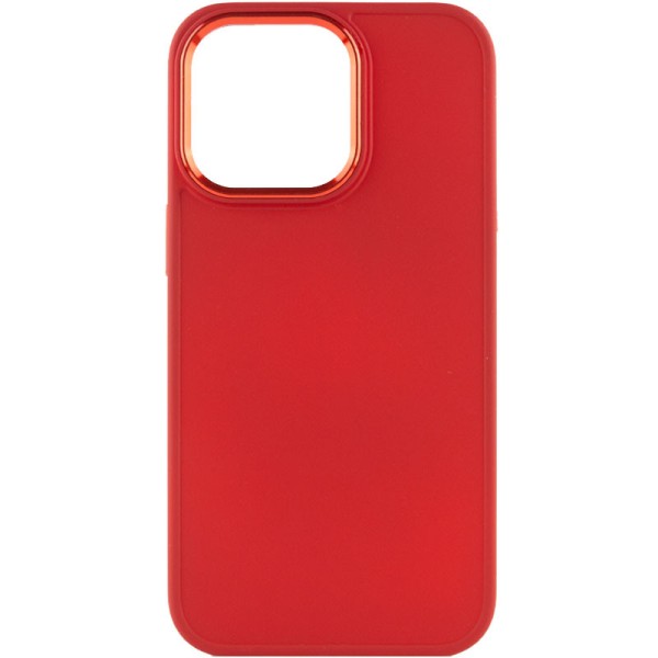 TPU чохол Bonbon Metal Style для Apple iPhone 14 Pro (6.1") Червоний / Red
