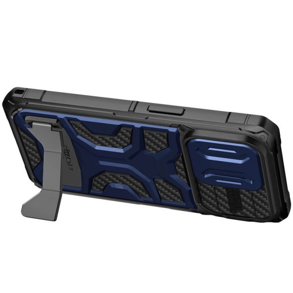 TPU+PC чохол Nillkin CamShield Adventurer Pro (шторка на камеру) для Apple iPhone 14 Pro Max (6.7") Interstellar Blue