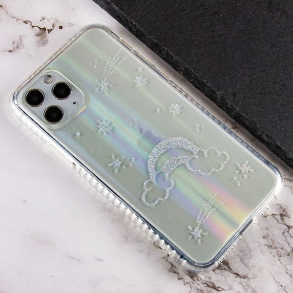 TPU+Glass чохол Aurora Space для Apple iPhone 11 Pro Max (6.5") Райдуга TPU+Glass чохол Aurora Space для Apple iPhone 11 Pro Max (6.5") Райдуга