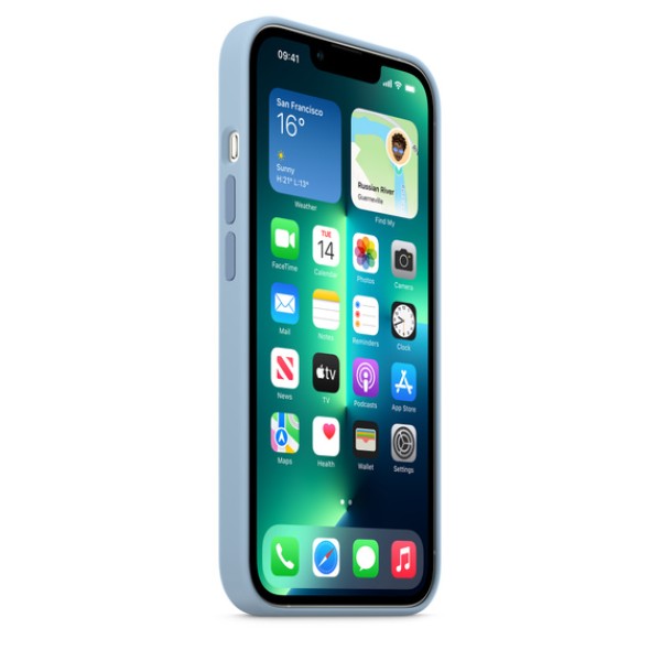Чохол-накладка iPhone 13 Pro Apple Silicone Case 1:1 with MagSafe Blue Fog