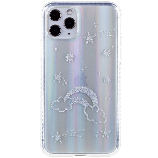 TPU+Glass чохол Aurora Space для Apple iPhone 11 Pro Max (6.5") Райдуга