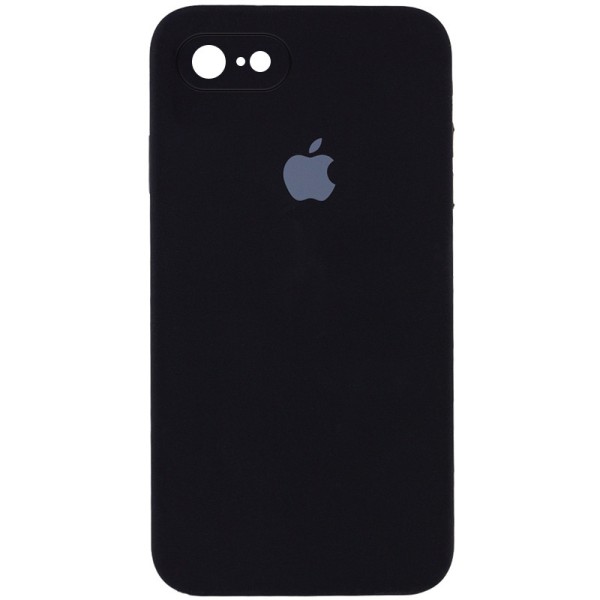 Чохол Silicone Case Square Full Camera Protective (AA) для Apple iPhone 7 / 8 / SE (2020) (4.7") Чорний / Black Чохол Silicone Case Square Full Camera Protective (AA) для Apple iPhone 7 / 8 / SE (2020) (4.7") Чорний / Black